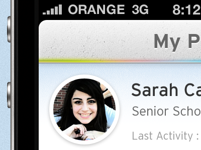 Profile Screen achievements badges iphone profile