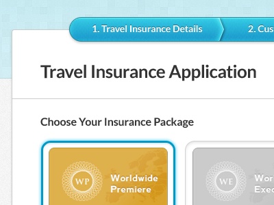 Insurance Package weekend inc package plan option step