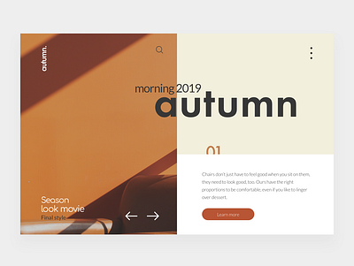Autumn web interior web webdesign website
