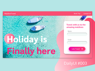 DailyUI Challenge #003 - LandingPage dailyui dailyui 003 design ui vector web