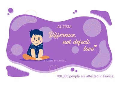AUTISM adobe illustrator autism create difference graphism illustration inclusion love vector