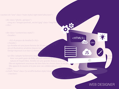 WEB DESIGNER adobe illustrator create design graphic illustration programmer programming soon typography vector web webdesign website wip