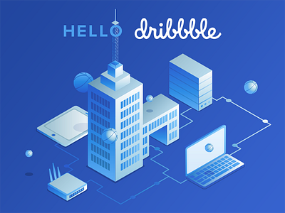 Welcome shot debut dribbble first shot it kharkiv welcome