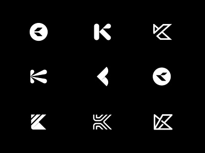 K letters branding k k letter letter logo mark vector