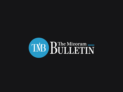 The Mizoram Bulletin Logo branding chda design graphic design lawrkhawm logo mizo mizoram the mizoram bulletin tmb vector
