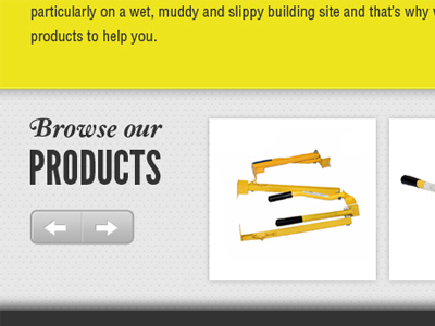 New Project - Product Slider hoefler league gothic slider yellow