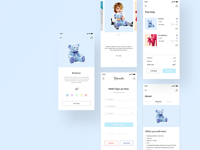 Tednidddle app design interface kids mobile app toys ui ui deisgn uiux ux ux design