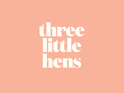 Three Little Hens logo design