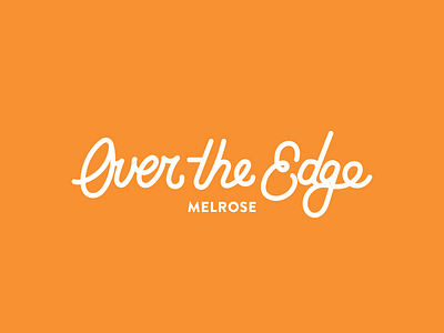 Over the Edge type branding branding design caligraphy clothing label design graphic art idenitity logo type art typography vector