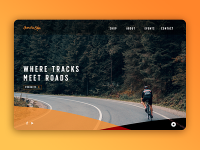 Over the Edge Website concept app branding branding design business branding cycling design digital flat logo minimal typography ui ui web design ux ux designer web website website concept