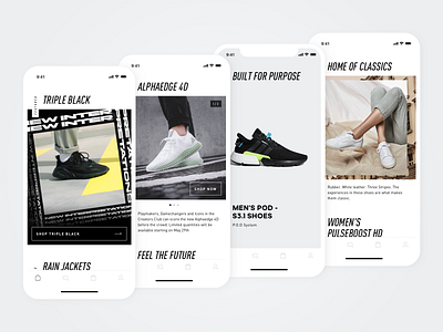Adidas App Feed - Design Implementation adidas adidas originals art direction branding clean ui interaction design interface designer mobile product design ui ux