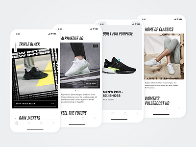 Adidas App Feed - Design Implementation