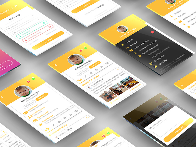 Mobile App Design For Parents android app modern design ios app clean design mobile app mobile