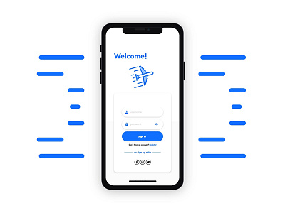 Daily UI #001 - Sign Up air app app ui daily ui 001 form login register sign in sign up travel app ui