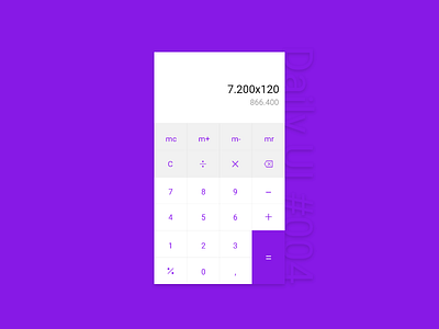 Daily UI #004 - Calculator app app ui calculator daily ui design ui ux