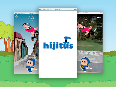 Hijitus - AR Game app design game illustration mobile game ui ux videogame vrar
