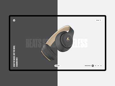 Beats beats concept design desktop druk homepage minimal ui ux web website