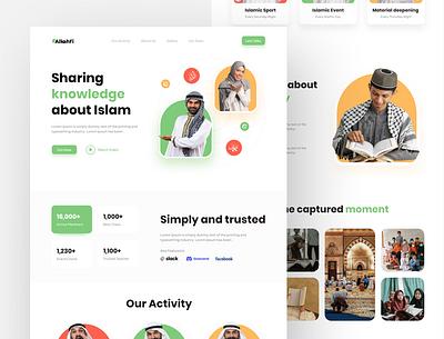 Alkahfi - Landing Page Site behance dailyui design uidesign userexperience userinterface webdesign