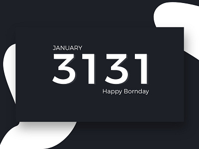 3131 - BORN-DAY - 31 EARTH YEARS adobe xd design illustration logo photoshop typography ui ux