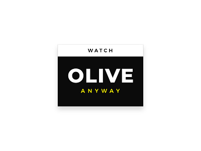 Branding Olive Stream App adobe xd os stream