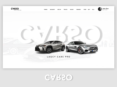 CARSO - LEGACY CARS - Landing page adobe xd dailyui dribbleshot