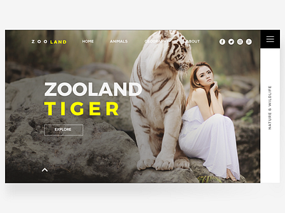 ZOOLAND adobexd conceptlangingpage dailyconcept