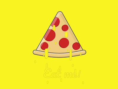 Pizza Illustration cheese pepperoni pizza