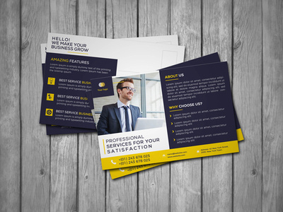 Business Post Card brochure design flyer template psd download psd design psd photoshop template photoshop print template postcard design postcard