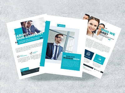 Business Flyer adobe indesign adobe photoshop annual report flyer flyer template print ready print template psd psd design tri fold