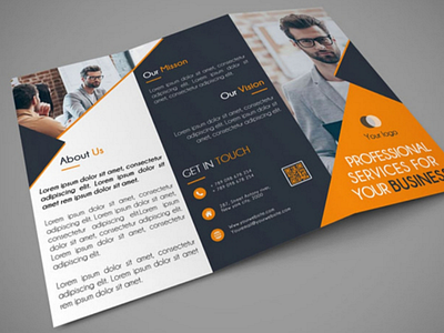 BUSINESS TRIFOLD flyer print ready print template trifold trifold brochure trifold template