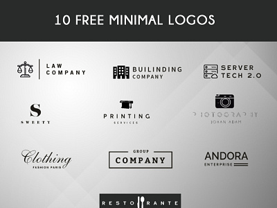 Free 10 Minimal Logos