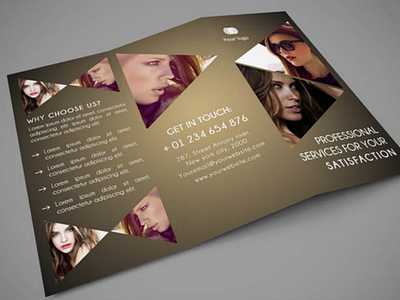 PHOTOGRAPHY TRIFOLD flyer photography photoshop print psd shape template trifold