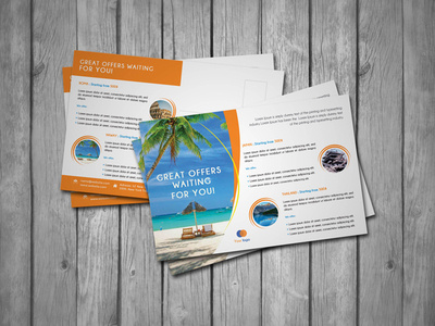 Travel Post Card design flyer post cards postcard postcard design postcardproject postcards print ready print template