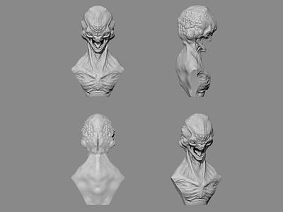 Twilight Creature 3dmodelling alien aliens lighting rendering sculpt sketch study texturing