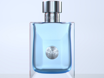 Versace After Shave Product Lighting 3dmodelling commercial compositing cosmetics design glass grading lighitng lighting logo nukex product rendering still still life still-life stillframe texturing versace