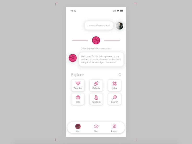 Design is a conversation ai ar bot chat communication conversational dribbble live