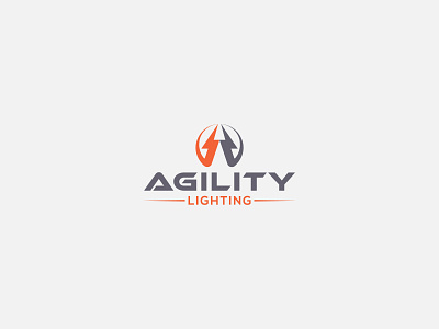 Agility Lighting brand brand logo branding design logo