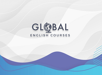 GLOBAL ENGLISH COURSES - Logo Design brand identity branding design icon illustration logo logo concept logo design logo idea 2020 modern logo publicity design