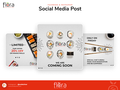 Flora - Social Media Post ad banners digital promotion graphic design layout design promotional design social media ads social media design