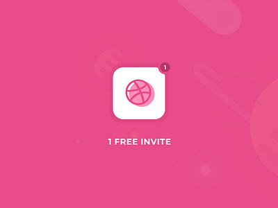 1 Free Invite designer invite dribbble invite free invite invite profile invite