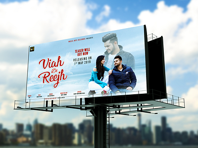 Viah Di Reejh - Publicity Design banner design face retouching photos retouching poster design. song cover promotional video publicity design