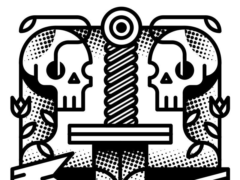 Detail of sidereal cumbia and tragic love... 2019 black white cuba design drama dramaqueen february graphicdesign havana illustration inspiration love music toxic toxiclove vector
