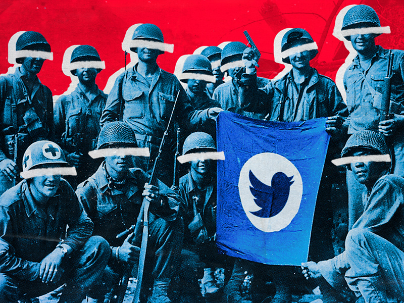 Twitter is also a purge tool... prensa squad massmedia communication soldiers press twitter red politics 2019 dominiocuba graphicdesign design inspiration illustration cuba