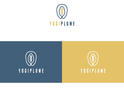 YOGIPLUME!! art branding design idea illustration logo modern yoga