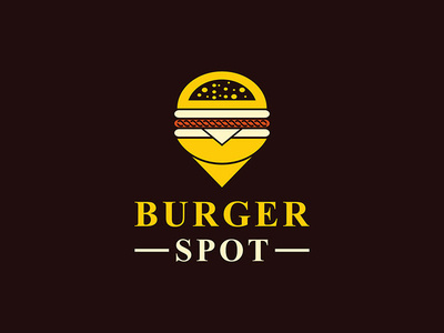 Burger Spot (logo) creative design food logo modern resturant unique