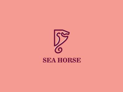Sea Horse!!! creative design idea logo modern sea horse unique