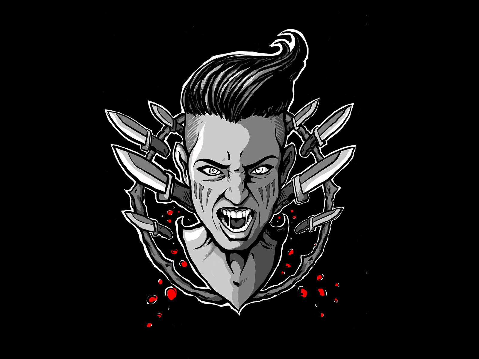 Knives Out by Adam Von Ohlen on Dribbble