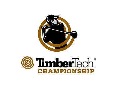 TimberTech Championship Logo branding design golf golfer illustrator logo pga pga tour