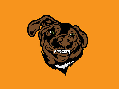 Smiling Dog design dog dog logo illustration illustrator lab labrador labrador retriever vector