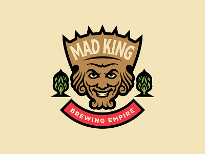 Mad King Brewing Empire beer beer logo branding brewery craft beer design illustration illustrator king king logo logo mad king vector
